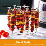 URJUMPEA Air Fryer Skewer Stand Stainless Steel High Quality 6Qt 8Qt