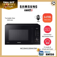 Samsung 28L Convection Microwave Oven with Slim Fry Black | MC28A5135KK/SM (Ketuhar Gelombang Mikro)