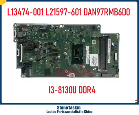 StoneTaskin L13474-001 L21597-601 DAN97RMB6D0 For HP AIO 200 G3 22-C Motherboard I3-8130U SR3LA I5-8