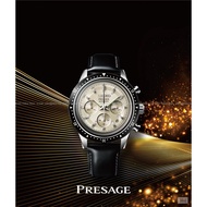 SEIKO SRQ031J1 Men's PRESAGE 55th Anniversary Chronograph Leather Strap Black Limited Edition *Original