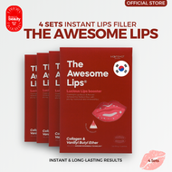 [4 Packs] The Awesome Lips - Instant Lip Filler  เเผ่นแปะ ลิปฟิลเลอร์ บำรุงและฟื้นฟูริมฝีปากนุ่มชุ่ม