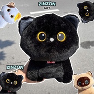 Teddy bear set of 3 cute and soft ebony cats, Siamese cats, and calico cats