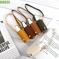 KIKO2E Refillable Bottles Travel Portable Leather Case Hand Washing Empty Bottle Hand Sanitizer Keyc