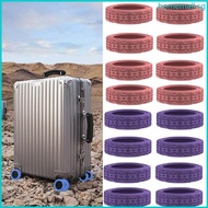 HO 4 8pcs Easy to Use Silicone Luggage Wheel Protectors Suitcase Wheel Cover
