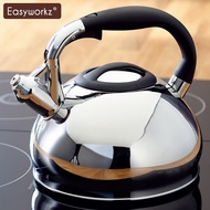 German Whistle 304 Stainless Steel Kettle Gas Thickened Household Kettle Gas Induction Cooker Boilin