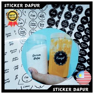 54 pcs Stiker Label Dapur | Kitchen Sticker Readystock | minajingga