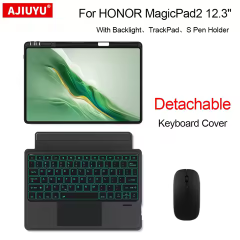 Removable keyboard Case For HONOR MagicPad2 12.3" ROD2-W09 2024 honor MagicPad 2 Tablet Case Magic B