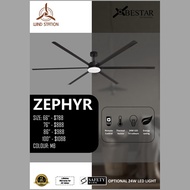 BESTAR ZEPHYR 66inch/76inch/86inch/100inch DC Motor Ceiling Fan with LED Light and Remote Control