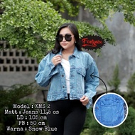 Crop Jeans jacket/Oversize Jeans jacket/Jeans Jacket