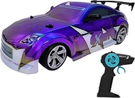 Exost - Remote Control Car Holographic Shiny Flash - Pink Body - Light Effects - Up to 15 km/h - 2.4