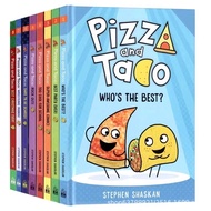 Pizza crust and corn chips8Book Pizza and Taco Wrestling Mani English Chapter Book