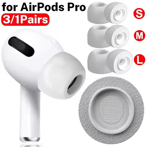 Soft Memory Foam Replacement Ear Tips for AirPods Pro Earplugs Sponge Earbuds Noise Cancellation Ear