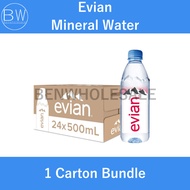 Evian Mineral Water 24 x 500ml Carton Bundle