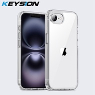 Keysion trong suốt Ốp chống sốc cho iPhone 16e HD trong suốt nhựa TPU mềm Silicone + PC bảo vệ Điện 