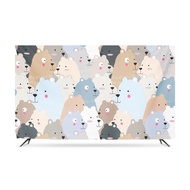 Cartoon Television Cover Dustproof Cloth Tv Cover Dust Cover 55-Inch 65-Inch 85-Inch Cover Cloth