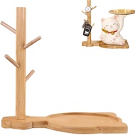 Cyrank Key Tray, Jewelry Tray Key Holder, Key Bowl for Entryway Table Wood Key Tray for Entryway Tab