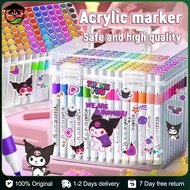 24/60/120 colors new kuromi acrylic painting set waterproof non smudge colored cartoon paint marker