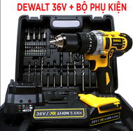 ( Tặng kèm phụ kiện 24 món) SALE 50% MÁY KHOAN MINI CẦM TAY CÔNG SUẤT LỚN Máy khoan pin Dewalt 36V (