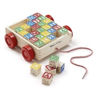 Melissa & Doug Classic ABC Block Cart (30 Pieces)