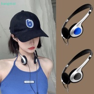 {hangmai} Personality Retro Headphones Millennium Y2K Style Headset Headset Over Ear Earbud Fashion 