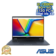 【2/15~3/15 開學禮券登記送】【記憶體升級特仕版】ASUS Vivobook S 14 Flip TP3402VA-0062B13500H 午夜藍 14吋翻轉觸控筆電 (WUXGA IPS/Intel i5-13500H/8G+16G DDR4/512G PCIE SSD/WIN 11)