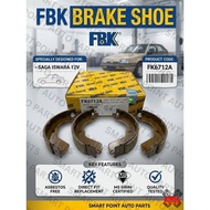 FBK SAGA ISWARA 12V BRAKE SHOE RR (1SET/4PCS)(FK6712A)
