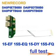 HUI For HP TPN-Q222 15-EF 15S-EQ 15-DY 15S-FQ USB Power Board DA0P5ETB6B0 DA0P5DTB8B0 DA0P5FTB6A0 DA