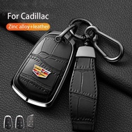 Crocodile Leather Style Car Key Cover Case Suitable for Cadillac Escalade ATS CTS SRX CT6 XT5