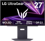 LG 27GX790A-B 27-inch Ultragear OLED Gaming Monitor QHD, 480Hz, 0.03ms, DisplayPort 2.1, True Black 