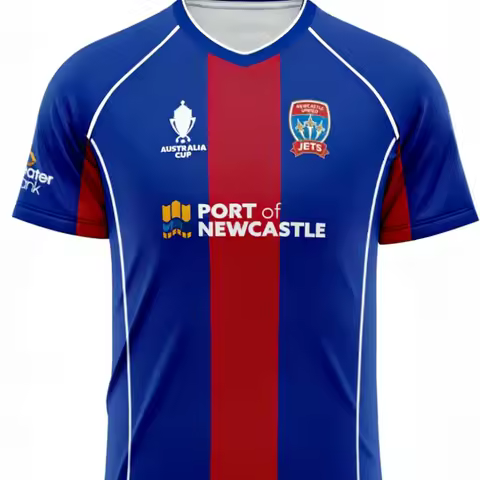 Newcastle Jets A-League Football Jersey Adultchildren's Quick Drying T-shirt Y2K Top Suitable for Da