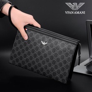 Clutch lelaki, tekstur kulit, fesyen, beg sampul beg klip, beg tangan jenama lapang, lelaki JD9A