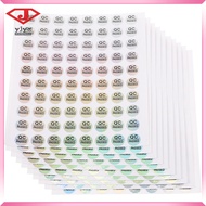1600Pcs PVC Silver Qc Passed Labels Stickers Warehouse Quality Inspection Tags for Easy Identificati