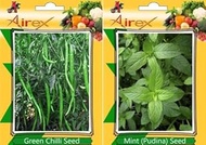 Green Chilli, Menta Seed:Seeds Only