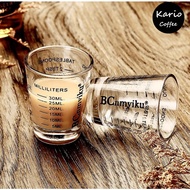 【SG Ready】Espresso Measuring Glass 30ml Measuring Cup One Shot Coffee Glass Cup