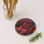 Anime alien stage hyuna 2D Wooden Coasters Heat Resistant Non-Slip Holiday Birthday Gift Durable