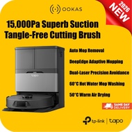 TP-Link Tapo RV50 Pro Omni Flagship Robot Vacuum 15000Pa Suction 60°C Hot Water Mop Wash Dual-Laser 