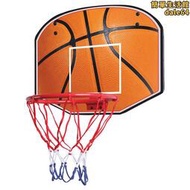 兒童掛式投籃籃板室內兒童籃球架小號木質籃球板鐵28cm籃框