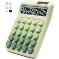 Desk Calculator,12 Digits, Large LCD Display,Big Buttons,Solar and Battery Dual Power Desktop Calcul