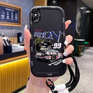 Case For iPhone X Xs Xr Max 7 Plus 8 Phone Car Silicone Shockproof Strap