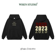 Wisen 2023 hoodie, loose unisex cotton fleece hoodie