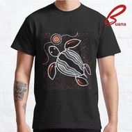 Authentic Aboriginal Art T-shirt - Sea Turtle 1648