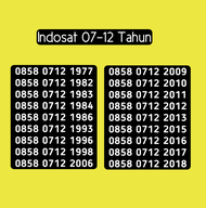 Nomor Cantik Indosat im3 Seri tahun Lahir 0712 7 Desember 07 12 Tahun