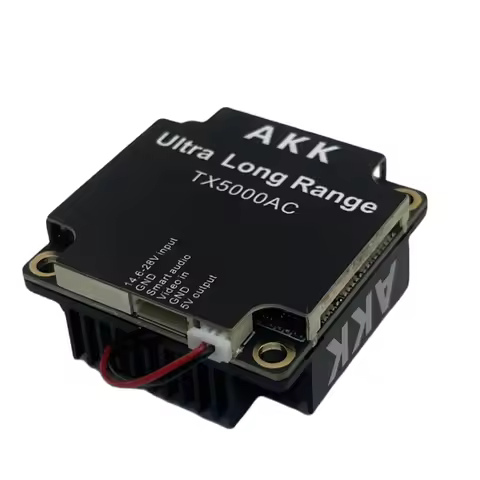 AKK TX5000AC 5.8G 96CH 5W VTX Video Transmitter built-in cooling fan fpv vtx for FPV Racing Drone RC