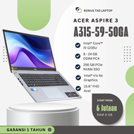 Laptop Core I5 Murah Acer - Core I5-1235U / RAM 24GB / 256GB SSD / 15.6" FHD / Pure Silver / Garansi