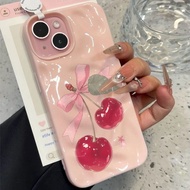 Ribbon Cherry Aesthetic Girl Pink Case Redmi Note 15 Pro PLUS 5G 14 13 5G 4G Note 14 Pro+5G Note 11S