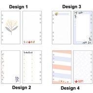 A6 Double Sided Printed Planner Refills 6 Holes Loose Leaf Notebook Journal Planner Insert Planner I