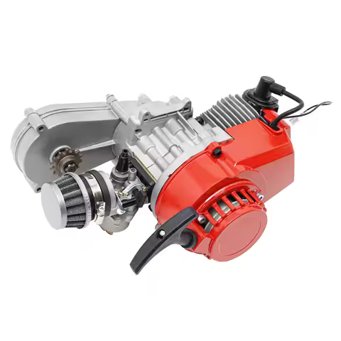 Engine for 49cc 2-stroke pocket bike, Single Cylinder, 2 Stroke, Air-cooling, mini dirt bike, beach 