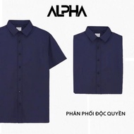 Áo sơ mi tay ngắn GEN ALPHA thiết kế sang trọng với form dáng slimfit chất liệu thoáng mát GEN459