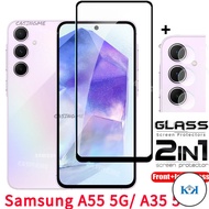 KK Samsung A35 A55 5G 2024 2in1 Screen Protector Film Transparent Phone Screen Protector For Samsung