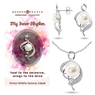 Borneo Pearls Pearl Pendant & Earrings Set - My Inner Rhythm